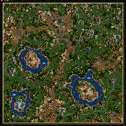 Thumbnail for a map of The Shadow Of Death Unholy Alliance - B: Gathering The Legion for the PC game Heroes Of Might And Magic III.