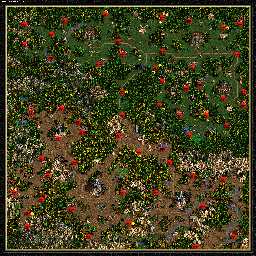 Thumbnail for a map of The Shadow Of Death Unholy Alliance - D: Final Peace for the PC game Heroes Of Might And Magic III.