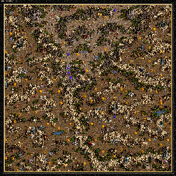 Thumbnail for a map of The Shadow Of Death Unholy Alliance - E: Secrets Revealed for the PC game Heroes Of Might And Magic III.