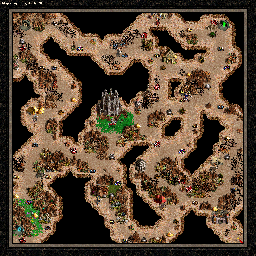Thumbnail for a map of The Shadow Of Death Unholy Alliance - G (Underground): Wrath Of Sandro for the PC game Heroes Of Might And Magic III.