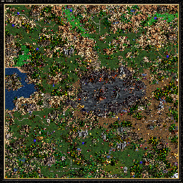 Thumbnail for a map of The Shadow Of Death Unholy Alliance - H: Invasion for the PC game Heroes Of Might And Magic III.