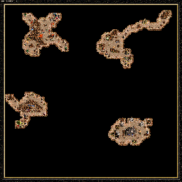 Thumbnail for a map of The Shadow Of Death Unholy Alliance - J (Underground): Barbarian Brothers for the PC game Heroes Of Might And Magic III.