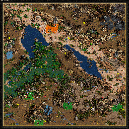 Thumbnail for a map of The Shadow Of Death Unholy Alliance - L: Fall Of Sandro for the PC game Heroes Of Might And Magic III.