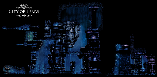 Thumbnail for a map of City of Tears for the PC game Hollow Knight.