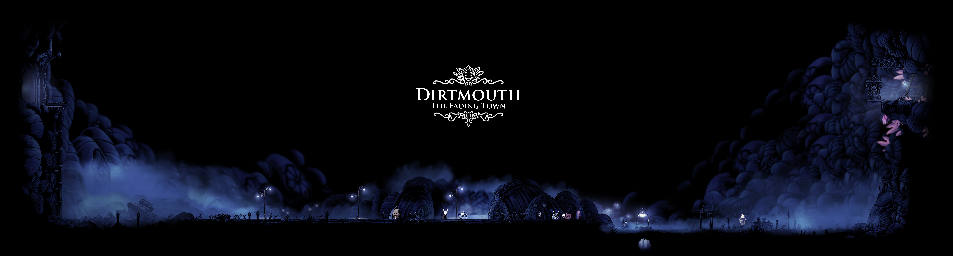 Thumbnail for a map of Dirtmouth for the PC game Hollow Knight.