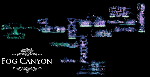 Thumbnail for a map of Fog Canyon for the PC game Hollow Knight.