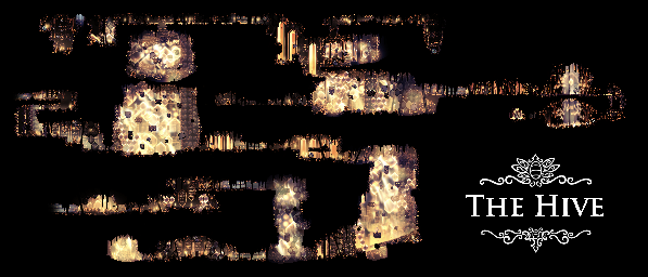 Thumbnail for a map of The Hive for the PC game Hollow Knight.