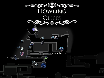 Thumbnail for a map of Howling Cliffs (Guide) for the PC game Hollow Knight.