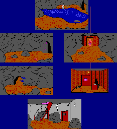 Thumbnail for a map of Underground for the PC game Hugo's House Of Horrors.
