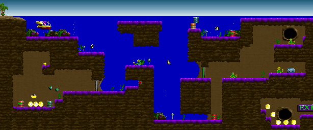 Thumbnail for a map of Episode 1 Level 1: Shallow Sea for the PC game In Search Of Dr. Riptide.