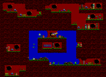 Thumbnail for a map of Episode 1 Level 4: Red Tide for the PC game In Search Of Dr. Riptide.