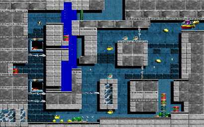 Thumbnail for a map of Episode 1 Level 6: Think Tank for the PC game In Search Of Dr. Riptide.