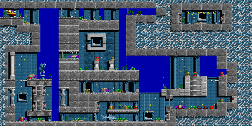 Thumbnail for a map of Episode 2 Level 4: JASON Quest for the PC game In Search Of Dr. Riptide.