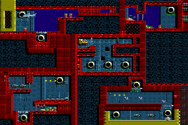 Thumbnail for a map of Episode 3 Level 8: Mysterious Maze for the PC game In Search Of Dr. Riptide.