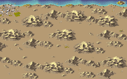 Thumbnail for a map of Algerian Desert for the PC game Indiana Jones And The Fate Of Atlantis.