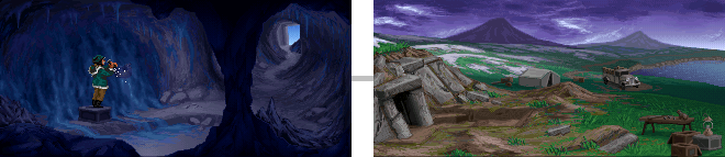Thumbnail for a map of Iceland for the PC game Indiana Jones And The Fate Of Atlantis.