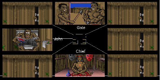 Thumbnail for a map of 1st Village for the PC game Isle Of The Dead.