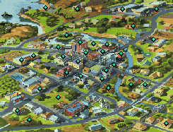 Thumbnail for a map of Richview (In-Game Map) (Small Scale) for the PC game Jake And Jennifer Eagle In Eagle Eye Mysteries.