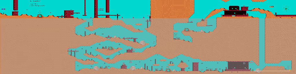 Thumbnail for a map of Jazz In Time Beach - Level 2 - Marinated Rabbit for the PC game Jazz Jackrabbit 2.