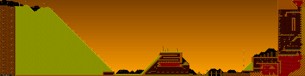 Thumbnail for a map of Episode 4: Gene Machine Turtemple - Level One for the PC game Jazz Jackrabbit CD.