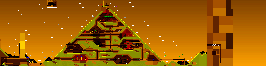 Thumbnail for a map of Episode 4: Gene Machine Turtemple - Level Two for the PC game Jazz Jackrabbit CD.