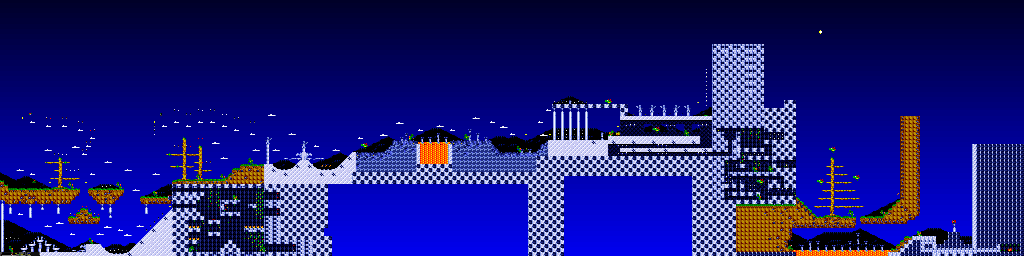 Thumbnail for a map of Episode 5: The Chase Is On Marbelara - Level One for the PC game Jazz Jackrabbit CD.