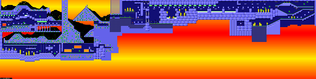 Thumbnail for a map of Episode 6: The Final Clash Pezrock - Level One for the PC game Jazz Jackrabbit CD.