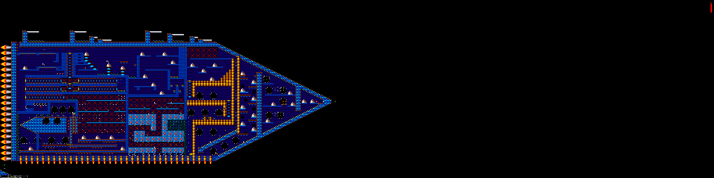 Thumbnail for a map of Episode 6: The Final Clash Twin Mega Battleships - Level Two for the PC game Jazz Jackrabbit CD.