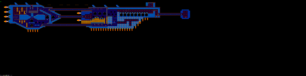 Thumbnail for a map of Episode 6: The Final Clash Twin Mega Battleships - Secret for the PC game Jazz Jackrabbit CD.