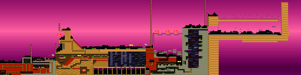 Thumbnail for a map of Episode A: Outta Dis World Industrius - Level Two for the PC game Jazz Jackrabbit CD.