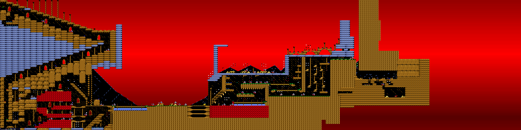 Thumbnail for a map of Episode B: Turtle Soup Stonar - Level Two for the PC game Jazz Jackrabbit CD.