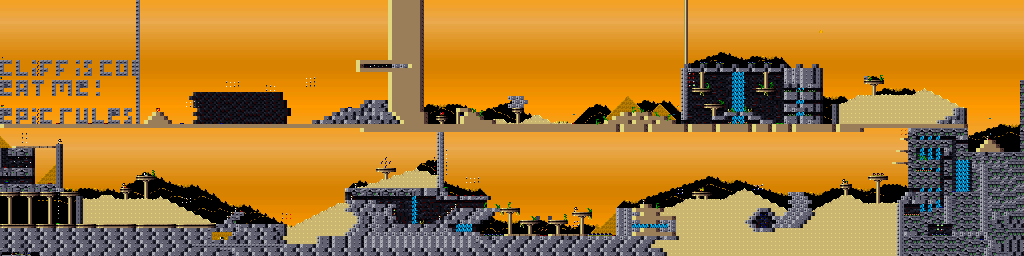 Thumbnail for a map of Episode C: Wild Wabbit Deserto - Level One for the PC game Jazz Jackrabbit CD.