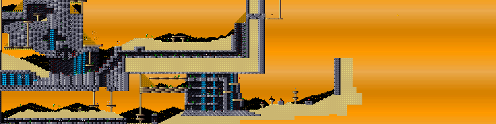 Thumbnail for a map of Episode C: Wild Wabbit Deserto - Level Two for the PC game Jazz Jackrabbit CD.
