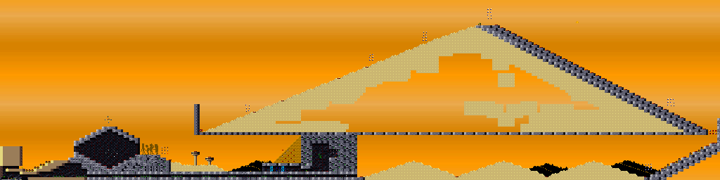Thumbnail for a map of Episode C: Wild Wabbit Deserto - Secret for the PC game Jazz Jackrabbit CD.