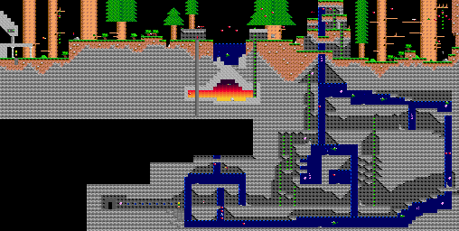 Thumbnail for a map of Volume I: Jill Of The Jungle Levels 11 & 12 for the PC game Jill Of The Jungle.