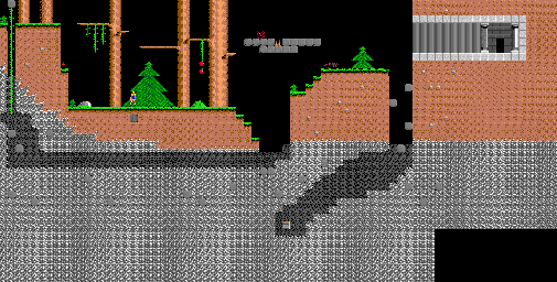 Thumbnail for a map of Volume III: Jill Saves The Prince Level 1 for the PC game Jill Of The Jungle.