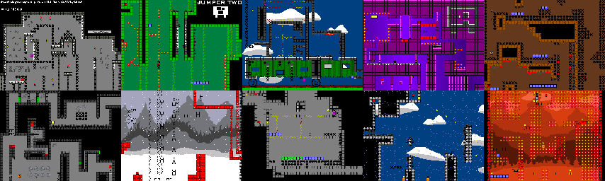 Thumbnail for a map of Secret Stages for the PC game Jumper Two.