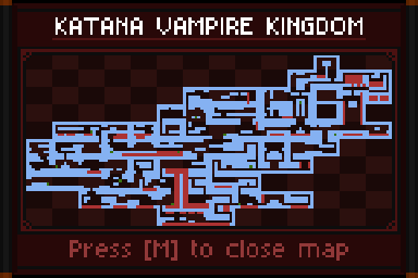 Thumbnail for a map of Katana Vampire Kingdom (In-Game Map) for the PC game JUMPNINJA x Dracula Samurai.