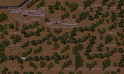 Thumbnail for a map of 1-1: Tyrannosaur Paddock for the PC game Jurassic Park.