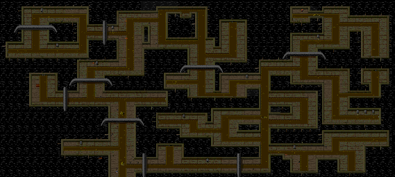 Thumbnail for a map of 1-2: Sewer for the PC game Jurassic Park.