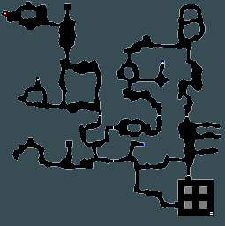 Thumbnail for a map of 2-7: Upper Caverns for the PC game Jurassic Park.