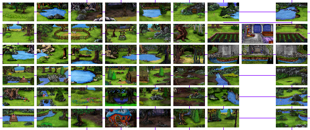 Thumbnail for a map of Daventry for the PC game King's Quest I: Quest For The Crown.