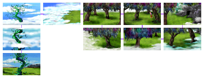 Thumbnail for a map of Sky Land for the PC game King's Quest I: Quest For The Crown.