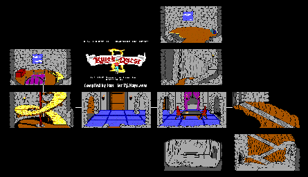 Thumbnail for a map of Dracula's Castle for the PC game King's Quest II: Romancing The Throne.