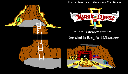 Thumbnail for a map of Dwarf's House for the PC game King's Quest II: Romancing The Throne.