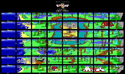 Thumbnail for a map of Kolyma for the PC game King's Quest II: Romancing The Throne.