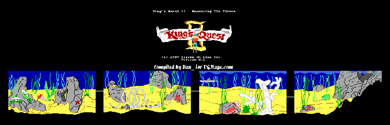 Thumbnail for a map of Underwater for the PC game King's Quest II: Romancing The Throne.