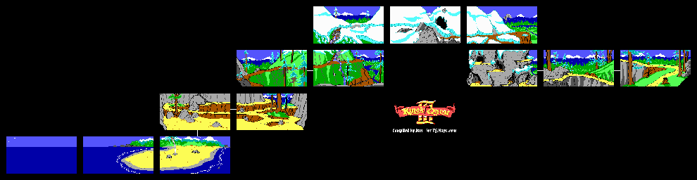 Thumbnail for a map of Mountain for the PC game King's Quest III: To Heir Is Human.