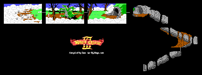 Thumbnail for a map of Sky Land for the PC game King's Quest III: To Heir Is Human.