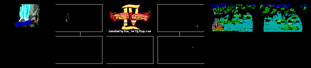 Thumbnail for a map of Cave Behind Waterfall for the PC game King's Quest IV: The Perils Of Roselia.